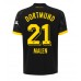Maillot de foot Borussia Dortmund Donyell Malen #21 Extérieur vêtements 2023-24 Manches Courtes